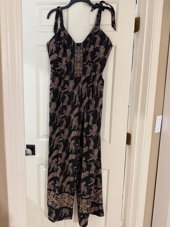 Blackmilk Pants - Blackmilk Black and Beige Printed Jumpsuit
